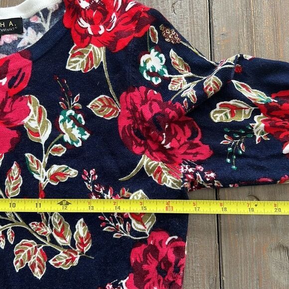 Joseph A Button Down Floral Cardigan Sweater - S - Picture 5 of 9